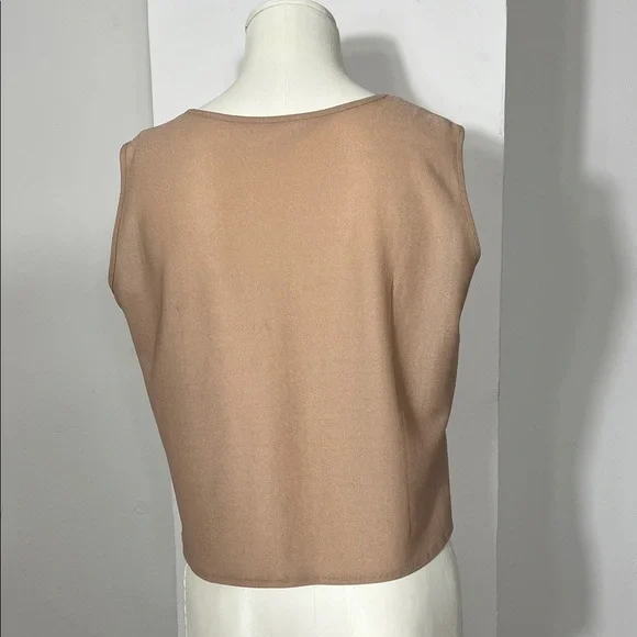 Vintage Tan Floral Tank Top - Picture 4 of 7